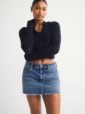 Abercrombie & Fitch Blue Denim Skirt Size 2